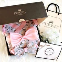 PUREST 粉幸福櫻の花小公主/短袖款 寶寶彌月 嬰兒 新生兒 禮盒組
