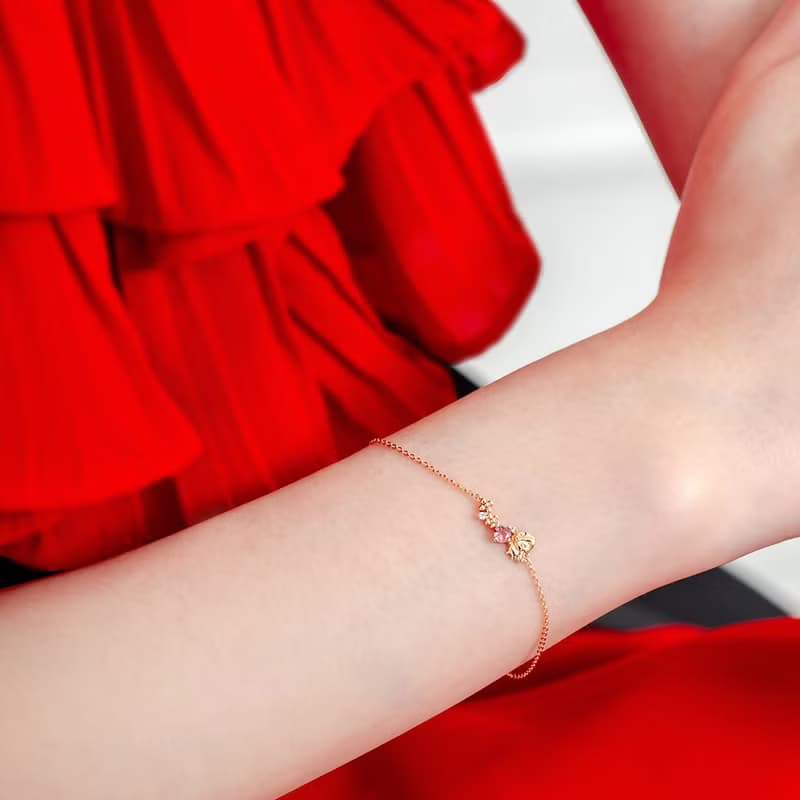 京華鑽石 迪士尼公主系列 白雪公主的森林好朋友 10K鑽石手鍊