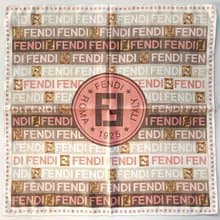 Fendi Vintage Scarf Gift 23 x 22.5 inches