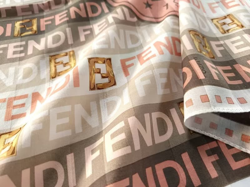 Fendi Vintage Scarf Gift 23 x 22.5 inches