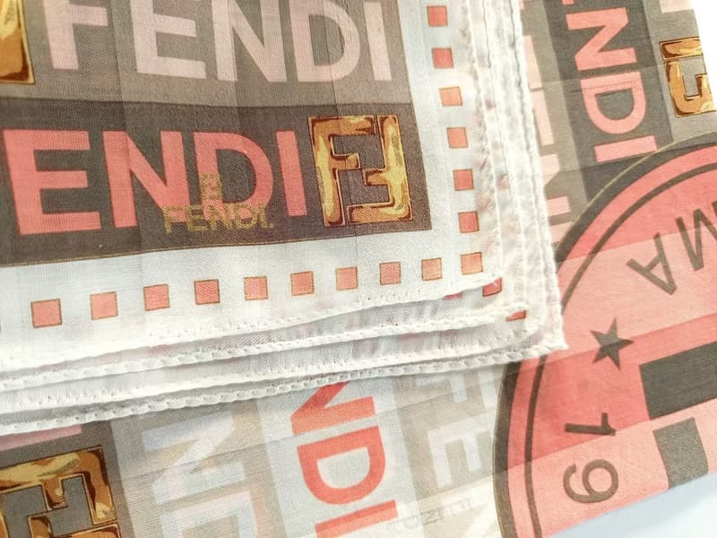 Fendi Vintage Scarf Gift 23 x 22.5 inches
