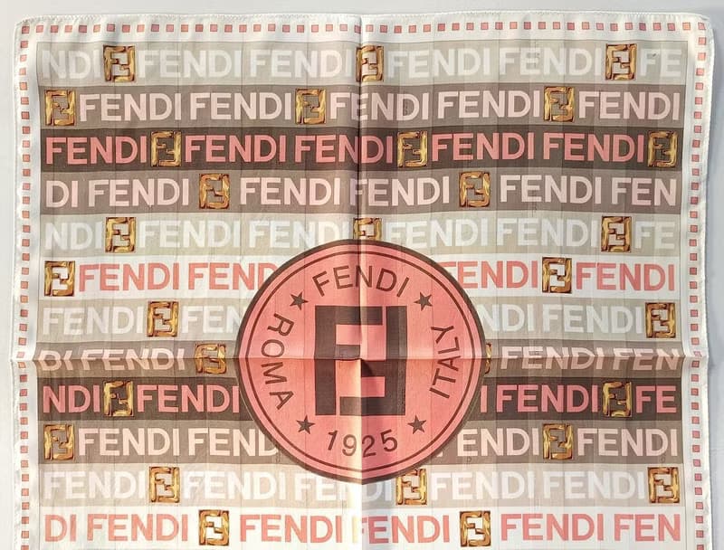Fendi Vintage Scarf Gift 23 x 22.5 inches