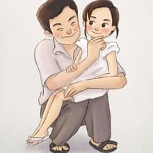 Customized digital portrait, gift for Dad 父親節禮物