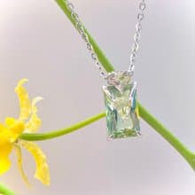 調香師之旅 : 晨露依蘭| 香水瓶 綠碧璽 925銀鍍k金 吊墜