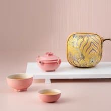女性用茶器 多福 精緻的茶具 可攜帶的旅行用茶具