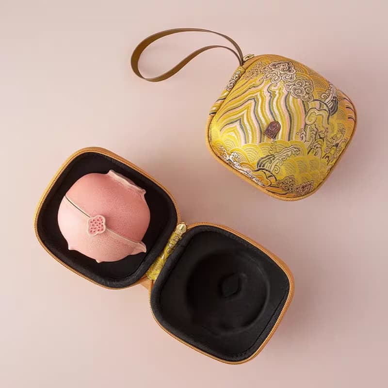 女性用茶器 多福 精緻的茶具 可攜帶的旅行用茶具