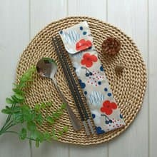 【防水餐具袋】可愛紅花 / 盥洗袋