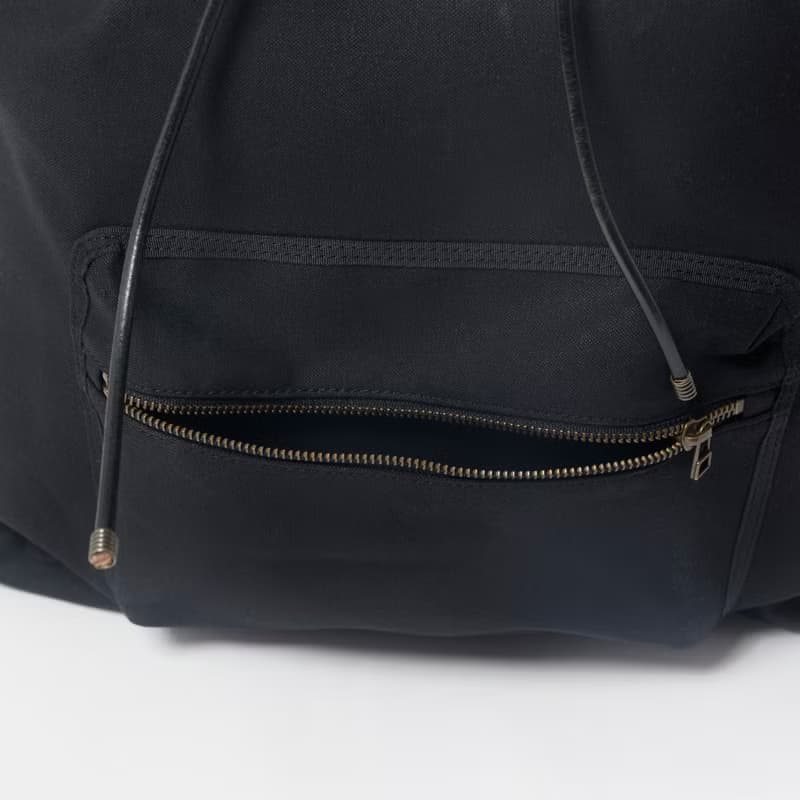 【picnic bag L black】バックパック/キャンバス/レザー/旅行カバン/大容量/頑丈/A4