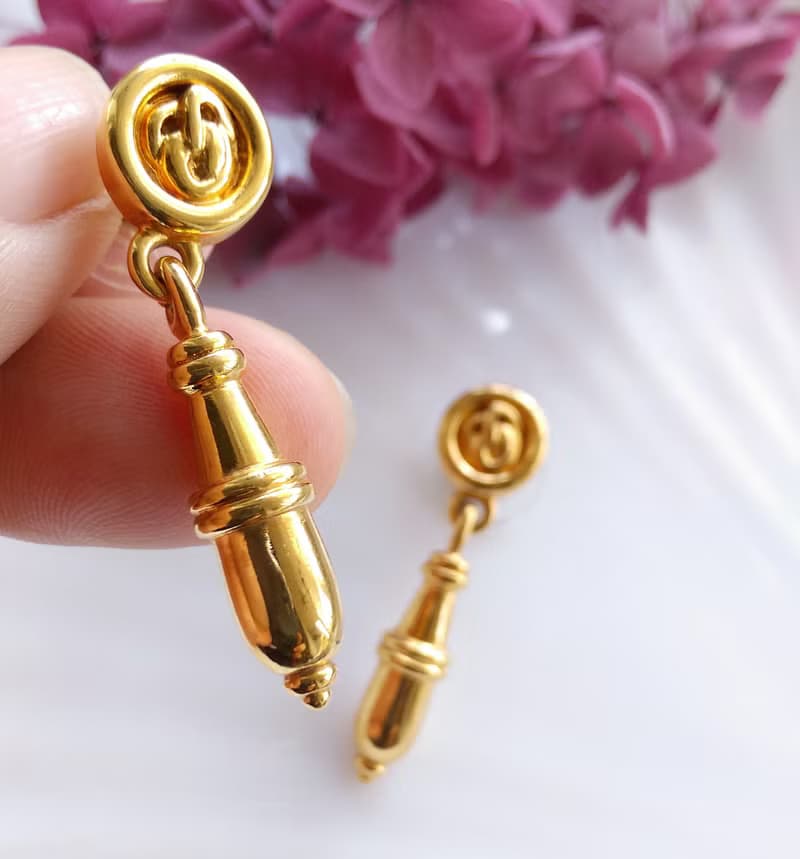 Vintage Jewelry 西洋古董飾品 MONET 垂墜 摩登  針式耳環
