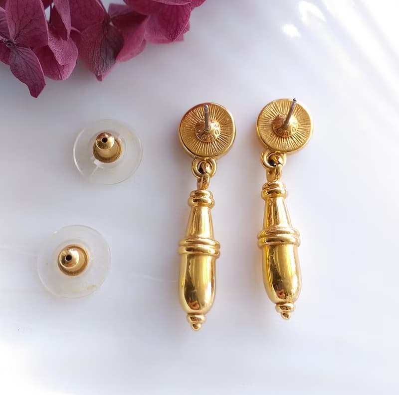 Vintage Jewelry 西洋古董飾品 MONET 垂墜 摩登  針式耳環