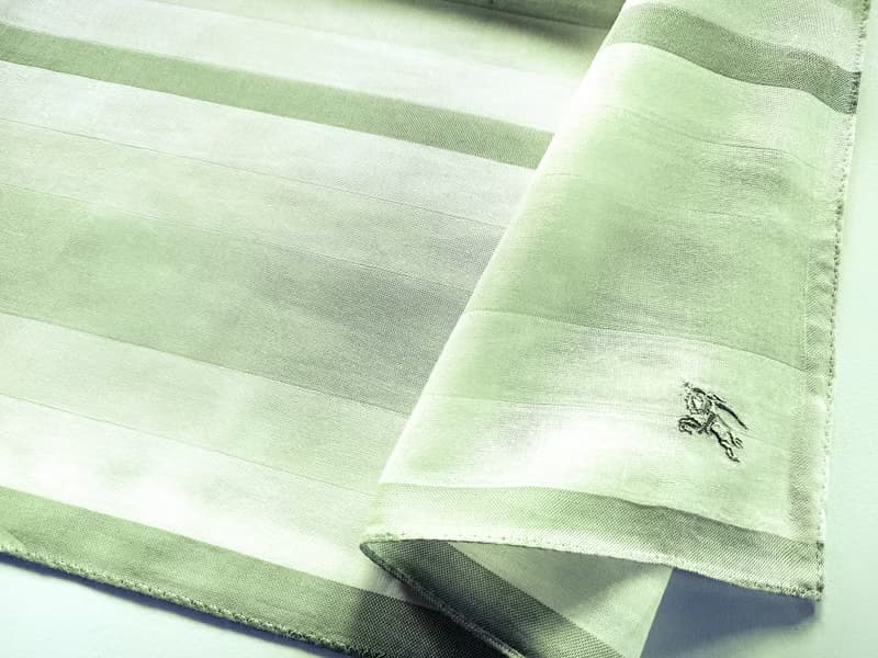 Burberry Vintage Handkerchief Green 19 x 18.5 inches.