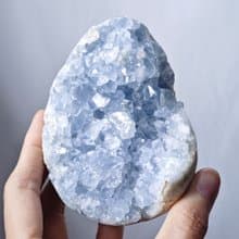 頂級稀有天青石 天使石 來自天界的寶石 蛋形 招財擺件 單品 禮物