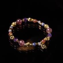 好景常在 // C1568草莓晶紫水晶手鍊