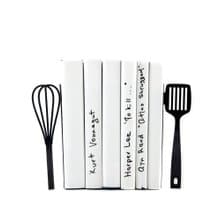 Metal Kitchen Bookends // Spatula and whisk //  Shelf decor // FREE SHIPPING //