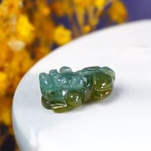 【招財神獸】冰飄黃翡翠戰神貔貅 | 天然A貨翡翠 | 送禮