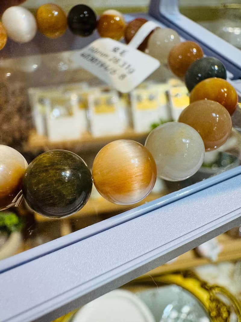 小精品滿順彩兔毛水晶10mm28.31g滿毛順髮強光正向積極遠離負面