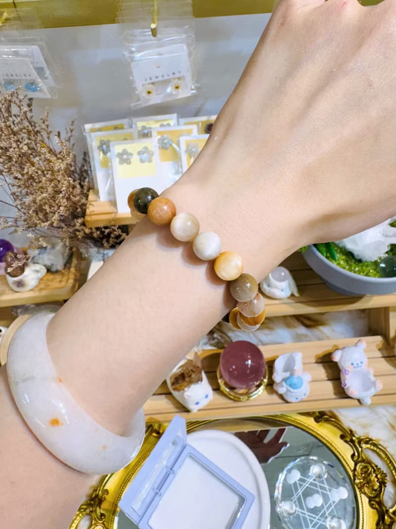 小精品滿順彩兔毛水晶10mm28.31g滿毛順髮強光正向積極遠離負面