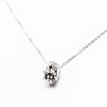 まめインコのネックレスSV925【Pio by Parakee】little parakeet necklace