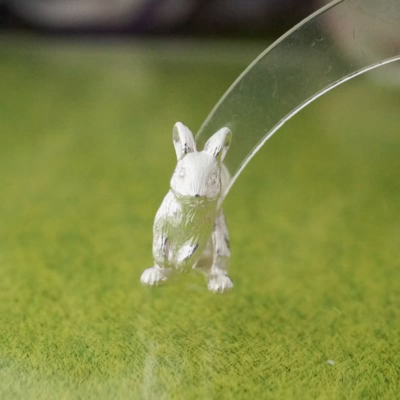 うさぎピアス ネザーランドドワーフ 片耳 / Silver