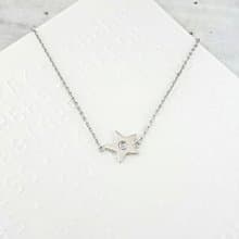 DoriAN 知性經典星星鑲鑽925純銀手鍊 附純銀保證卡 精美禮物包裝