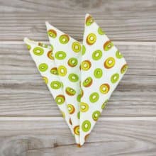 活力kiwi。雙層雙面手帕 手巾 手拭 口袋巾