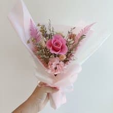 守護妳玫瑰永生乾燥花束 情人節結婚求婚告白捧花生日畢業禮物七