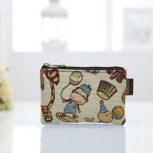 口袋零錢包  防潑水 平織緹花 禮物