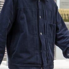 JACKET 復古潮流燈芯絨外套日系寬鬆廓形拼接補丁設計夾克Cityboy