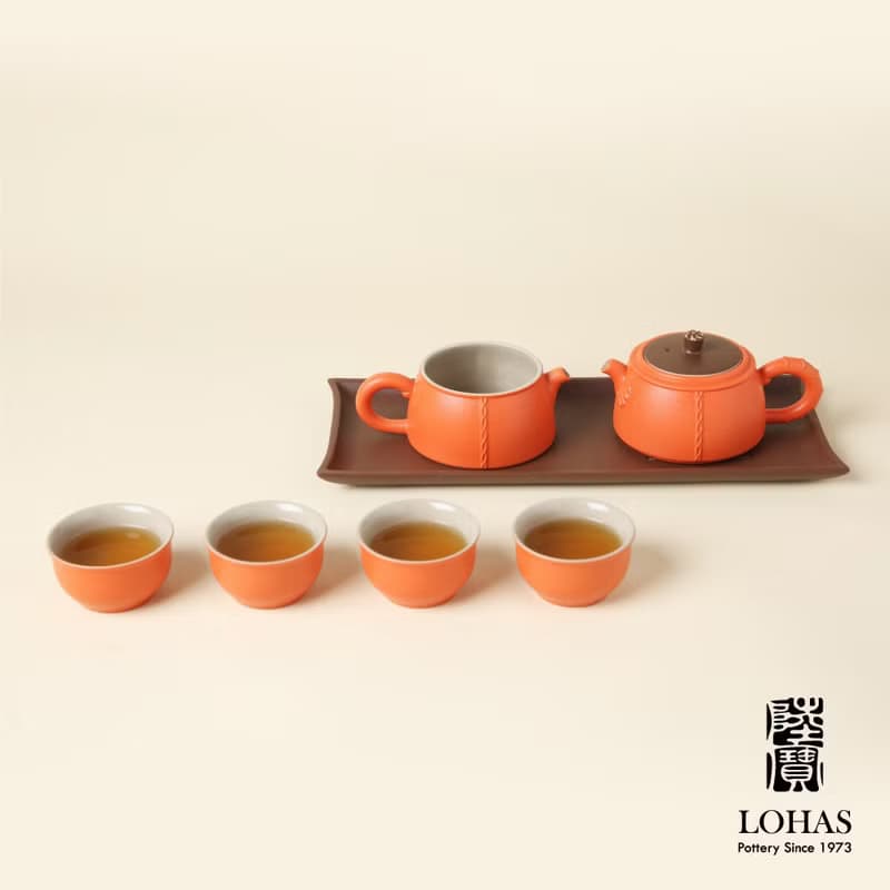 陸寶LOHAS 國立歷史博物館 聯名 虎福臨門 1壺1海4杯+茶托 茶具組