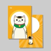 原創明信片/招財貓_正宗招財貓/原創插畫/貓咪/文創卡片