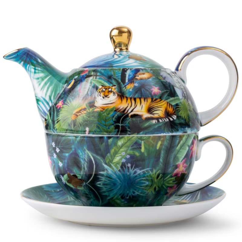 【T2 tea】老虎的叢林夢單人杯壺套組