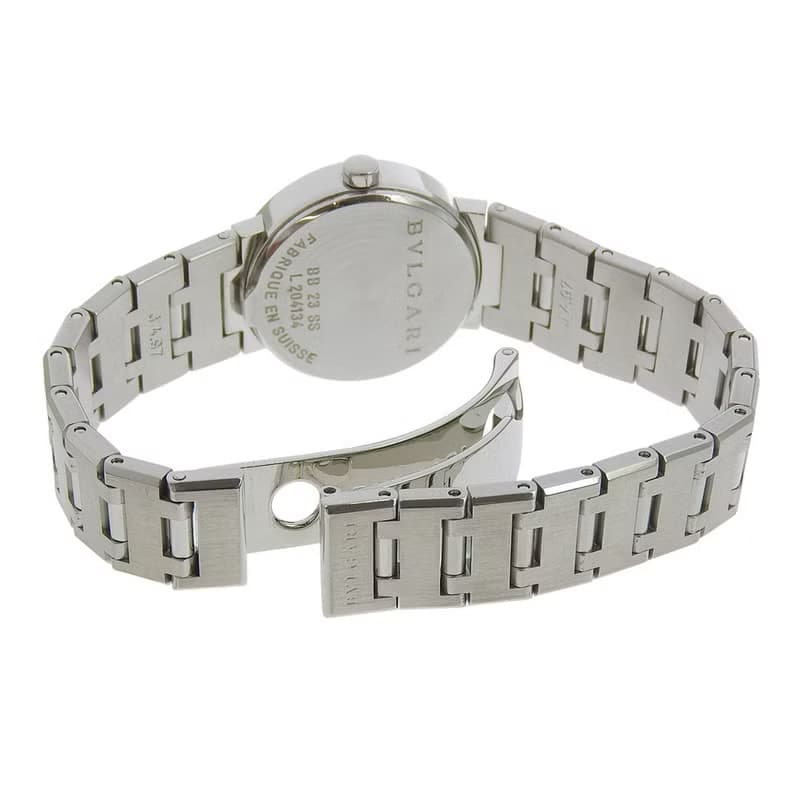 【日本直送】ブルガリ BVLGARI Bzero1 腕時計 ビーゼロワン BB23SS SS クオーツ アナログ表示 ブラック文字盤 レディース【中古】