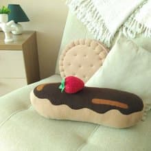 Eclair Pillow Chocolate frosting - Giant food, plush eclair Handmade