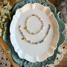 -和平之地-天然水晶手鏈/黃銅手鍊