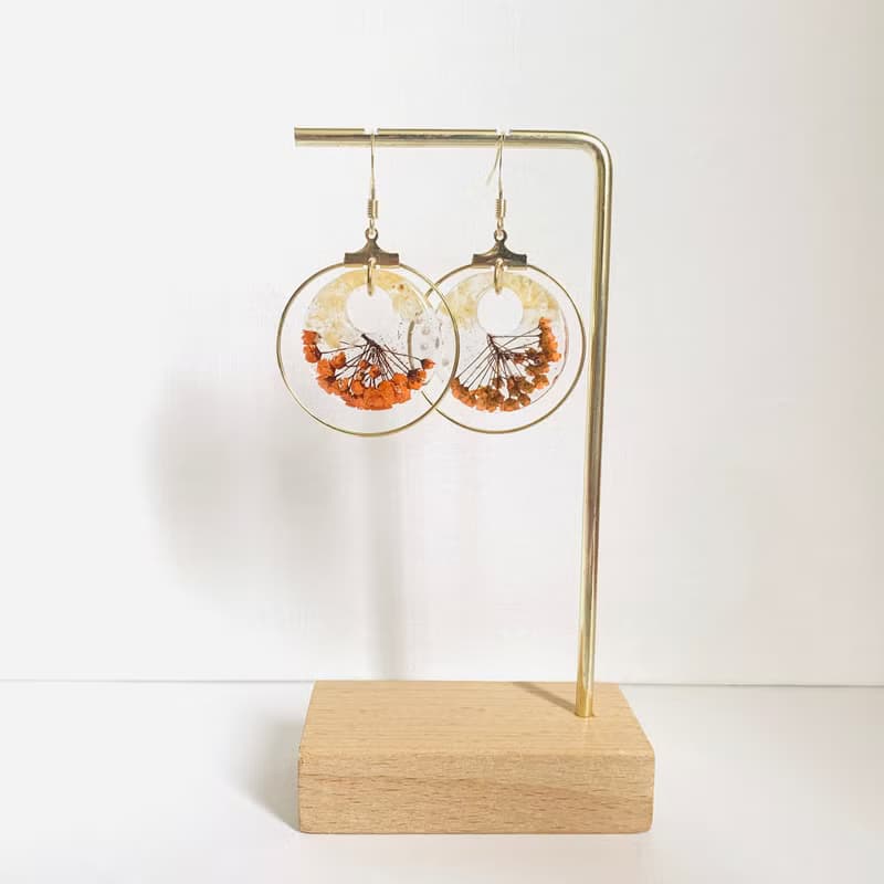 壓花樹脂飾物|永生花飾物|乾花飾物|手作飾物|真花飾物|真花飾品|