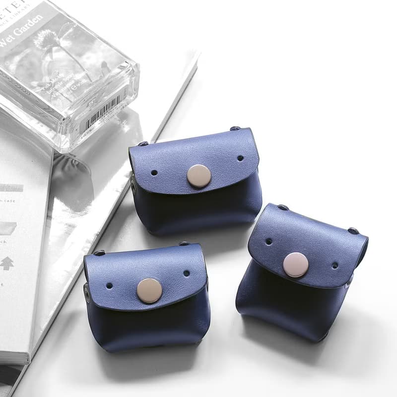常見的Goody Tre 勃根地酒紅真皮革手工 AirPods 3 保護套