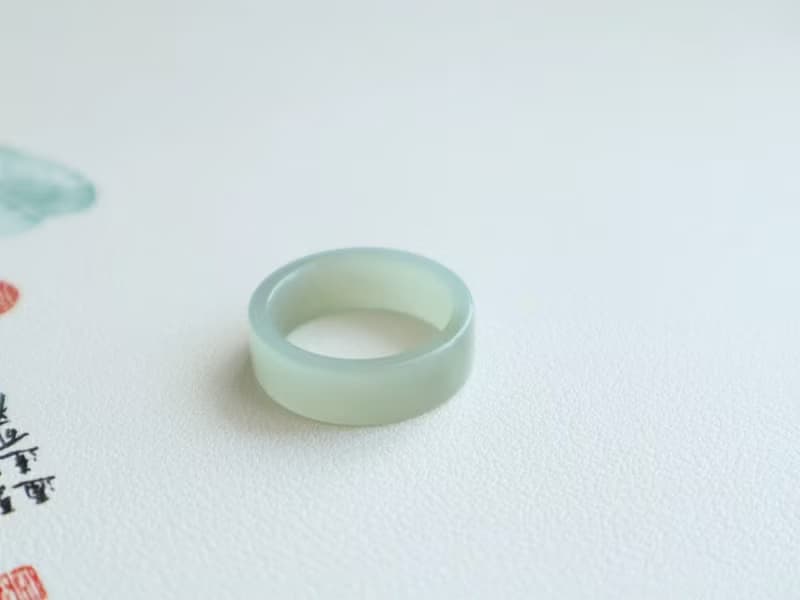 天然和田玉直切指環戒指 冰底晴水料純手工雕刻 男女款戒指