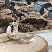 無限水波紋銀戒