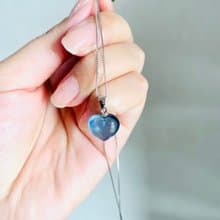 無盡迴圈【海藍寶透體925銀項鍊】湛藍水體精品等級美物/透體精緻