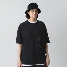 Smock Pocket Tee Black 立體復合口袋廓形寬松T恤黑色