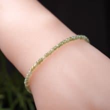 冰種秋香綠翡翠手珠編織手鍊 | 天然緬甸玉A貨翡翠 | 送禮