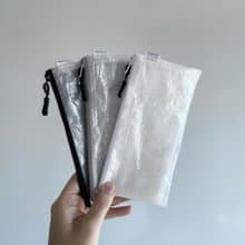 【2TONE long wallet】5つの収納 超軽量撥水 ポリエチレン ロングウォレット