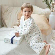 【長袖 kids兒童防踢被】2歲以上 有機棉 兒童睡袍 週歲禮