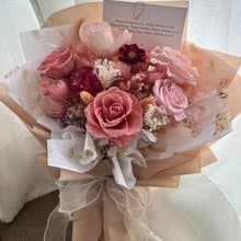 永生花花束 康乃馨花束