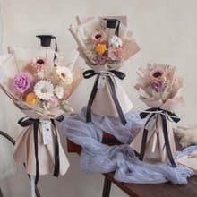 熱銷款 畢業花束 粉橘色畢業花束 擴香花束 共三種尺寸