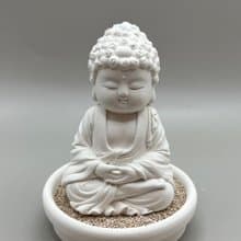 佛像擺飾 淨念吉祥小佛之育德 小盤套組 藝術香氛擴香 居家美學