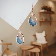 微光海浪耳環