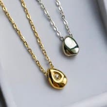 2way 金属アレルギー対応　つけっぱなし OK  雫 ドロップ スネックレス　316L サージカルステンレス　防過敏　项链, 項鏈, 項鍊