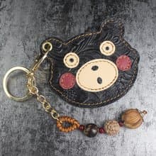 真皮磁扣套/電梯磁扣/大樓磁扣/頭層牛皮皮革手作