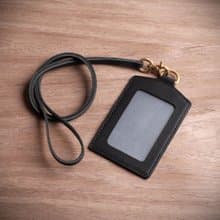 【NS手工皮件】手工證件套, 識別證, 套證件夾 (黑色)